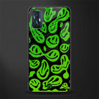 acid smiles neon green glass case for vivo v17 image