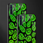 acid smiles neon green glass case for oppo f15 image-2