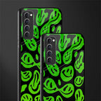 acid smiles neon green glass case for oppo reno 4 pro image-2