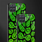 acid smiles neon green glass case for oppo f17 image-2