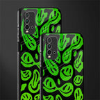 acid smiles neon green glass case for redmi 9 power image-2