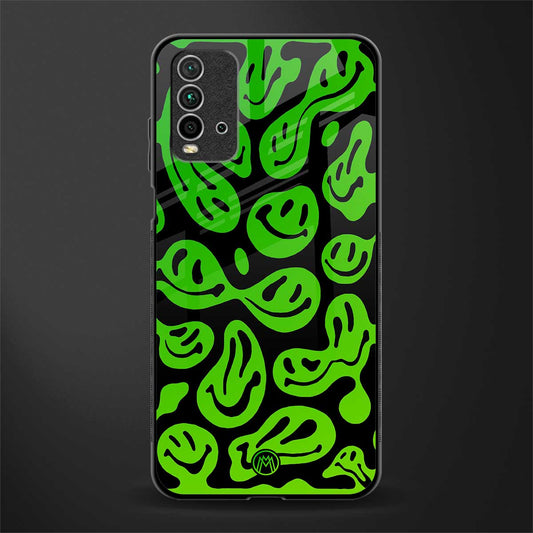 acid smiles neon green glass case for redmi 9 power image