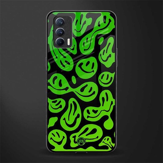 acid smiles neon green glass case for realme x7 image