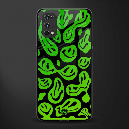 acid smiles neon green glass case for realme x7 pro image