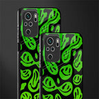 acid smiles neon green glass case for redmi note 10s image-2