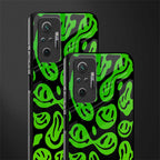 acid smiles neon green glass case for redmi note 10 pro image-2