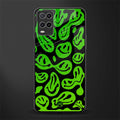 acid smiles neon green glass case for oppo a54 image
