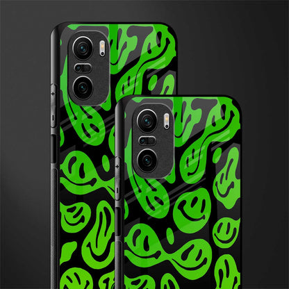 acid smiles neon green glass case for mi 11x 5g image-2