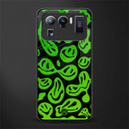 acid smiles neon green glass case for mi 11 ultra 5g image
