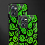 acid smiles neon green glass case for realme c35 image-2