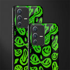 acid smiles neon green glass case for vivo v23 5g image-2