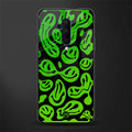acid smiles neon green glass case for oneplus 7t pro image