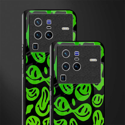 acid smiles neon green glass case for vivo x80 pro 5g image-2