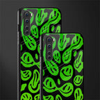 acid smiles neon green glass case for oneplus nord ac2001 image-2