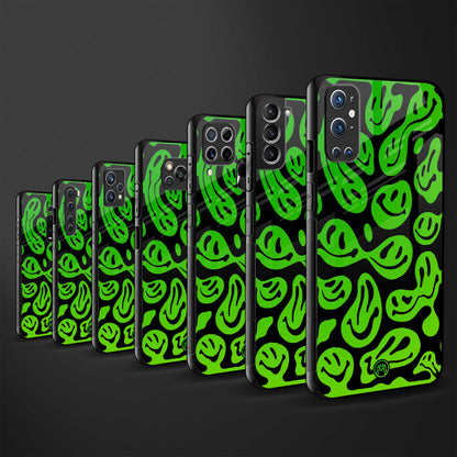 acid smiles neon green glass case for redmi 8a image-3