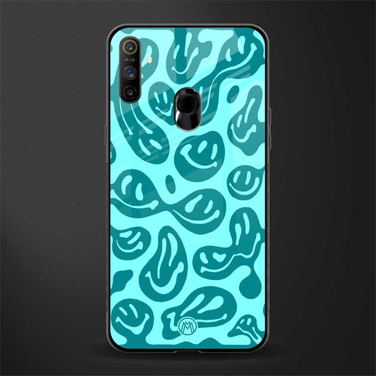 acid smiles turquoise edition glass case for realme narzo 10a image