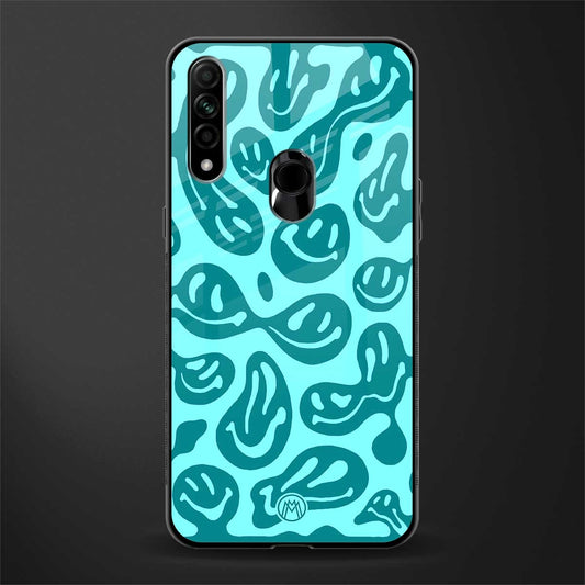 acid smiles turquoise edition glass case for oppo a31 image