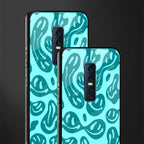 acid smiles turquoise edition glass case for vivo v17 pro image-2
