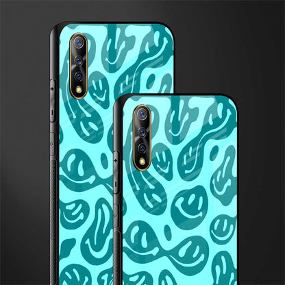 acid smiles turquoise edition glass case for vivo z1x image-2