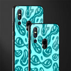acid smiles turquoise edition glass case for vivo v15 image-2