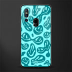 acid smiles turquoise edition glass case for vivo v15 image