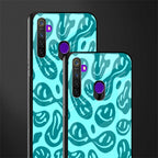 acid smiles turquoise edition glass case for realme narzo 10 image-2