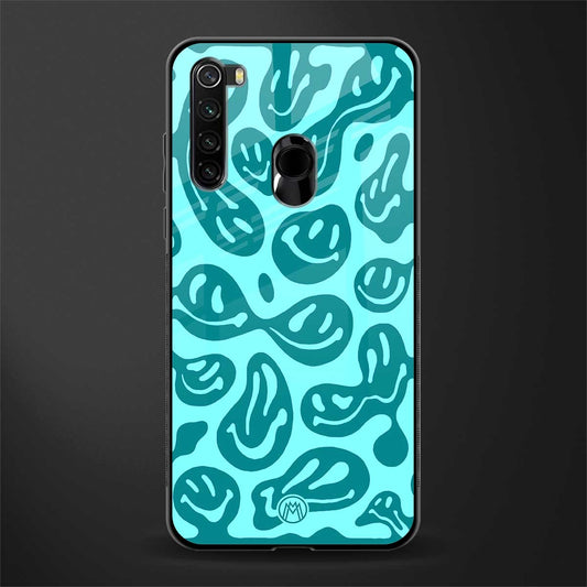 acid smiles turquoise edition glass case for redmi note 8 image