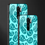 acid smiles turquoise edition glass case for redmi note 8 pro image-2
