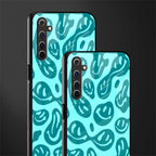 acid smiles turquoise edition glass case for realme 6 image-2
