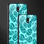 acid smiles turquoise edition glass case for redmi 8a image-2