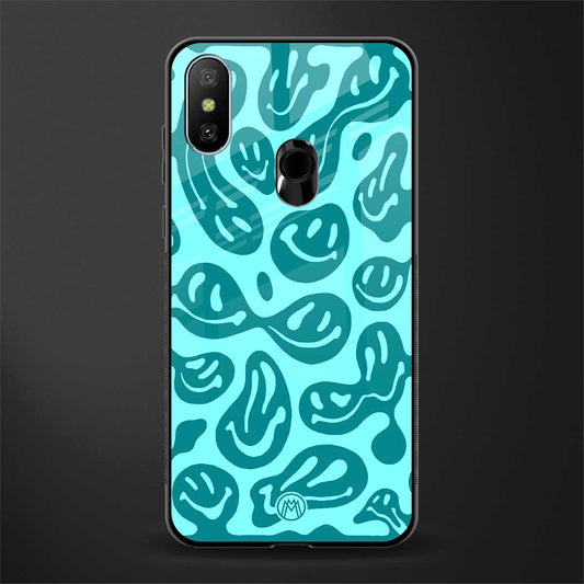 acid smiles turquoise edition glass case for redmi 6 pro image