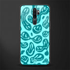 acid smiles turquoise edition glass case for oppo a9 2020 image