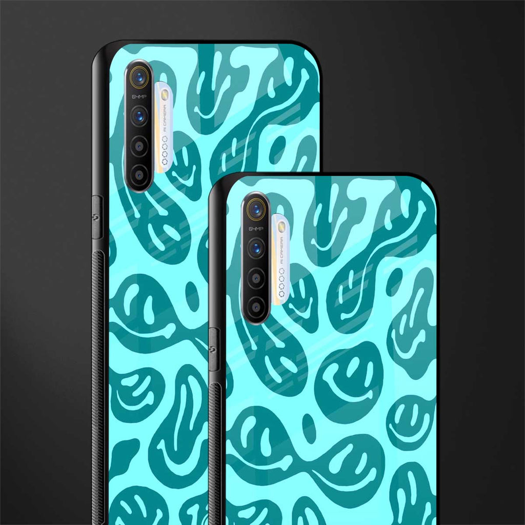 acid smiles turquoise edition glass case for realme x2 image-2