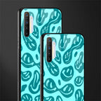 acid smiles turquoise edition glass case for realme x2 image-2