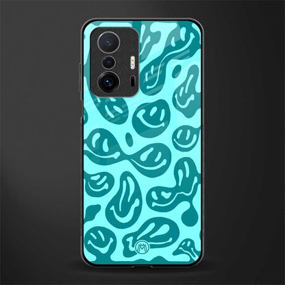 acid smiles turquoise edition glass case for mi 11t pro 5g image