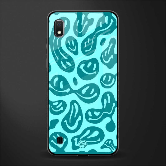 acid smiles turquoise edition glass case for samsung galaxy a10 image