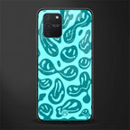 acid smiles turquoise edition glass case for samsung galaxy a91 image