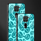 acid smiles turquoise edition glass case for redmi note 9 image-2