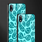 acid smiles turquoise edition glass case for vivo y91i image-2