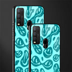 acid smiles turquoise edition glass case for vivo y30 image-2
