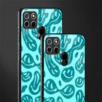 acid smiles turquoise edition glass case for realme c25 realme c25s image-2
