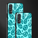 acid smiles turquoise edition glass case for realme narzo 20 pro image-2