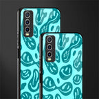 acid smiles turquoise edition glass case for vivo y20i vivo y20t image-2