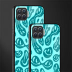 acid smiles turquoise edition glass case for oppo f17 pro image-2