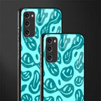 acid smiles turquoise edition glass case for samsung galaxy s20 fe image-2