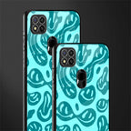acid smiles turquoise edition glass case for redmi 9c image-2