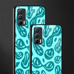 acid smiles turquoise edition glass case for realme x7 image-2