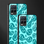 acid smiles turquoise edition glass case for realme 8 pro image-2