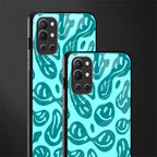 acid smiles turquoise edition glass case for oneplus 9r image-2