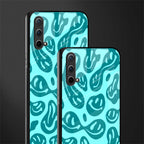 acid smiles turquoise edition glass case for oneplus nord ce 5g image-2